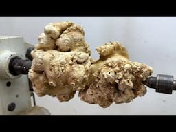 Craft Woodturning Products - Perfect Ideas Of Epoxy Resin With Natural Forest Wood On Lathe