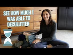 I SET A TIMER FOR 1 HOUR TO DECLUTTER MY DRESSER // Dresser Declutter Power Hour