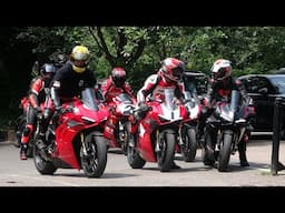 SUPERBIKES in London 2025.Ducati.Kawasaki H2,BMW,Yamaha R1