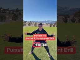 Youth Flag Football 101 Drill | Basic 1:1 Flag Pulling Drill that WORKS #flagfootball #shorts #drill