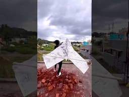 MAKING BIGGEST PAPER ROCKET 🚀✨ - #shorts #papercraft #trending