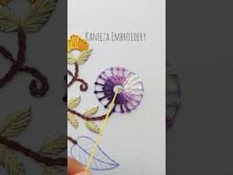 Pistil Stitch Flower #Embroidery