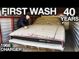 Dodge Charger First Wash in 40 Years! 96 Year Old Owner Surprised With Huge Transformation
