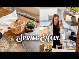 affordable home decor, *favorite* pregnancy clothes + NEW furniture | 2025 Spring Haul 🌸