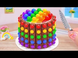 Mini Pop It Rainbow Cake🌈Amazing Miniature Rainbow Cake Decorating Idea🌈Mini Cakes Recipe