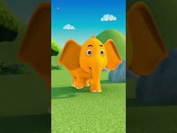 Ek Mota Hathi Jhoom Ke Chala, एक मोटा हाथी, Hindi Cartoon Baby Bal Kavita #shorts #babysongs #fun