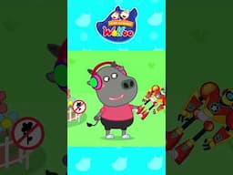 Doll play date! Watch Wolfoo and Lucy kindly join Nancy for dollhouse fun 🥳 #wolfoo #shorts