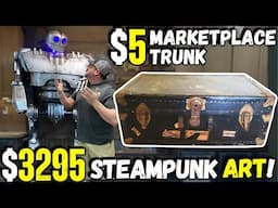 $5 Facebook Marketplace Trunk Transformed into a $3295 Steampunk Work of Art!