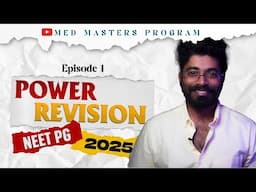 POWER REVISION NEET PG 🔥| NEW PATTERN MCQ |MED MASTERS PROGRAM | DR.JTM