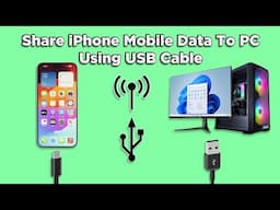 How To Connect iPhone Mobile Data To PC Through USB Cable