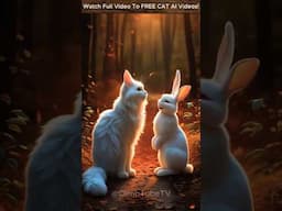 Cute Cat 😺 Saves Bunny Rabbit's 🐇 Life 😱😱  #story #cat #shorts