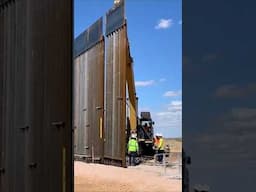 US-Mexico Border Wall Construction #shorts #construction