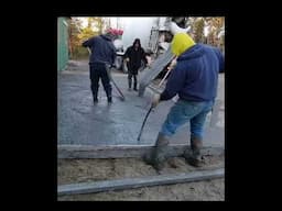 Concrete Patio Pour #shorts