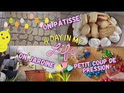 VLOG : Petit coup de pression, jardinage et pâtisserie avec Romy.