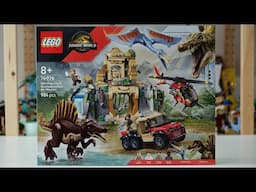 LEGO Jurassic World Rebirth 76976 Spinosaurus & Quetzalcoatlus Air Mission Speed Build