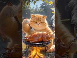 Wow Cat Exotic Fresh Farm Meat Ever 🐗🐗🍎 #shorts #nature #fruit