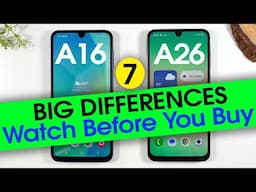 Samsung Galaxy A16 vs A26 Differences | SHOCKING RESULTS REVEALED!