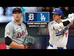 Detroit Tigers vs. Los Angeles Dodgers Highlights | March 27, 2025 (Opening Day)