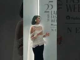 Amit Aggarwal in conversation with host Jessel Tank at the 25 year celebration gala of LFWxFDCI