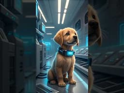 Cosmic adventures of Pixel, the dog 🐕 #dogsofyoutube #dogs #cuteanimals #ai #aiart