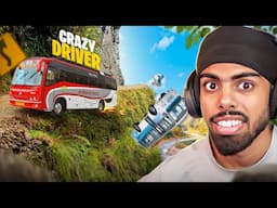 CRAZY BUS DRIVING ON INDIAN ROADS...