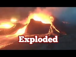 Volcano Exploded, Burst The Walls In Iceland Litli-Hrútur Fagradalsfjall Meradalir Volcano