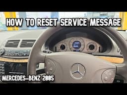 Mercedes E-250 2005 Service Reset. How to reset Service message on your Mercedes