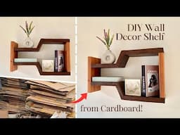 DIY Wall Decor Shelf from Cardboard | Easy & Creative Craft Ideas