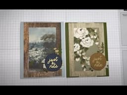 Stampin’ Up! Simply Said Just A Note Card Tutorial #cascards #diy #patternedpaper #papercrafting