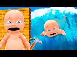 Baby Needs to Survive MAX LEVEL TSUNAMI!