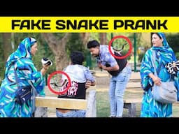 Fake Snake Prank || Funniest Reactions by Sharik Shah on @sharikshah