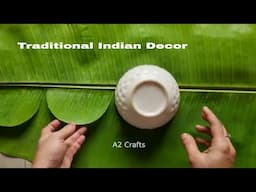 How to Make a Beautiful Toran with Banana Leaves & Flowers !!!! New Design 2025