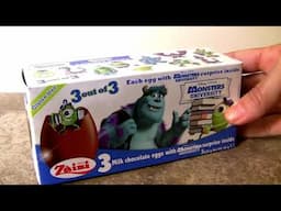 Monsters INC chocolate eggs surprise ASMR