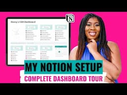 How I Organize My Entire Business in Notion | Notion Dashboard Tour