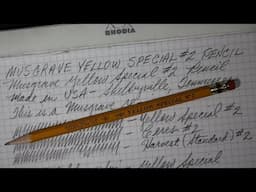 New Musgrave Release: Yellow Special #2 Pencil Review - plus comparison to the Ceres and Harvest
