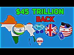 What If INDIA Took $45 TRILLION Back from BRITAIN? 🥶 USA’s SHOCKING Role! 💀🔥 #countryballs