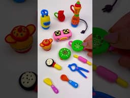 Amazing technique make kitchen set with polymer clay | Miniature clay kitchen set |  Part 1 #shorts