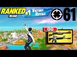 61 Eliminations | Sensei Carries Squads In "Ranked RELOAD" Gameplay Wins (NEW Fortnite Chapter 6 PC)