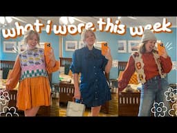 WHAT I WORE THIS WEEK | a week of colorful outfit ideas in my thrifted wardrobe ~ OOTW | WELL-LOVED