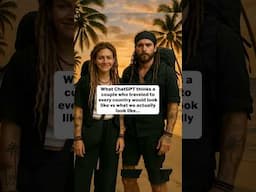 What ChatGPT thinks a couple who traveled to every country looks like vs what we actually look like