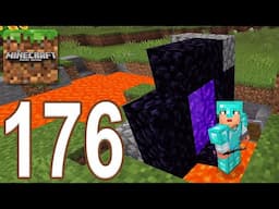 Minecraft: Pocket Edition - Gameplay Walkthrough Part 176 - Nether Portal with Lava (iOS, Android)