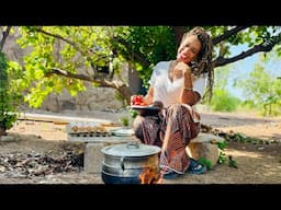 No Kitchen — Cooking BREAKFAST Outdoors & Building In The Wild