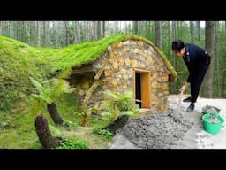 Step-by-Step Building a Stone Wine Cellar | Off-Grid Hobbit Life in a Handcrafted Wooden Cabin