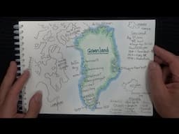 ASMR - Drawing a Map of Greenland - Australian Accent - Chewing Gum & Quietly Whisper