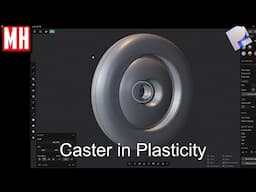 How to 3D model a Caster in Plasticity
