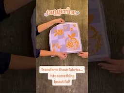 Quilt Block Fun with AGF Tangerine! #quiltblock #colorblock #summer
