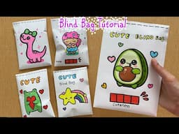 DIY Blind Bag Easy 💖 Cute blind bag ideas 🐣 blind bag paper tutorial