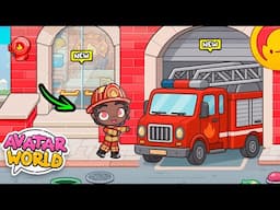 OMG! 😱 FIRE TRUCK UNLOCKED!? 🚒🔥 NEW PLACE IN AVATAR WORLD!