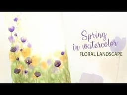 Painting Vibrant Purple Flowers With Watercolors Is Really Easy