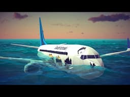 Airplane Crashes Into Water While Emergency Landing #2 Besiege
